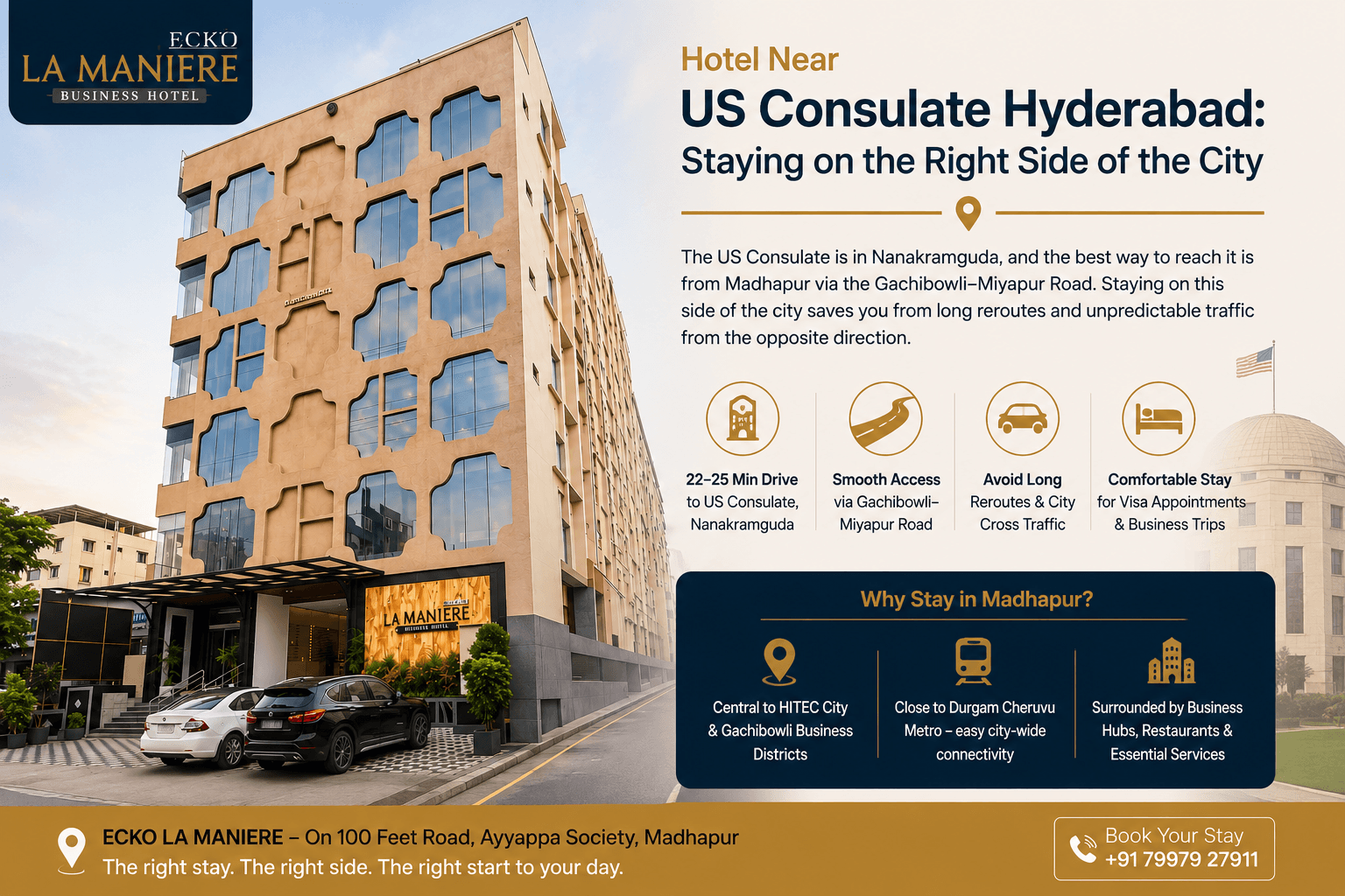 Hotel Near US Consulate Hyderabad: Staying on the Right Side of the City